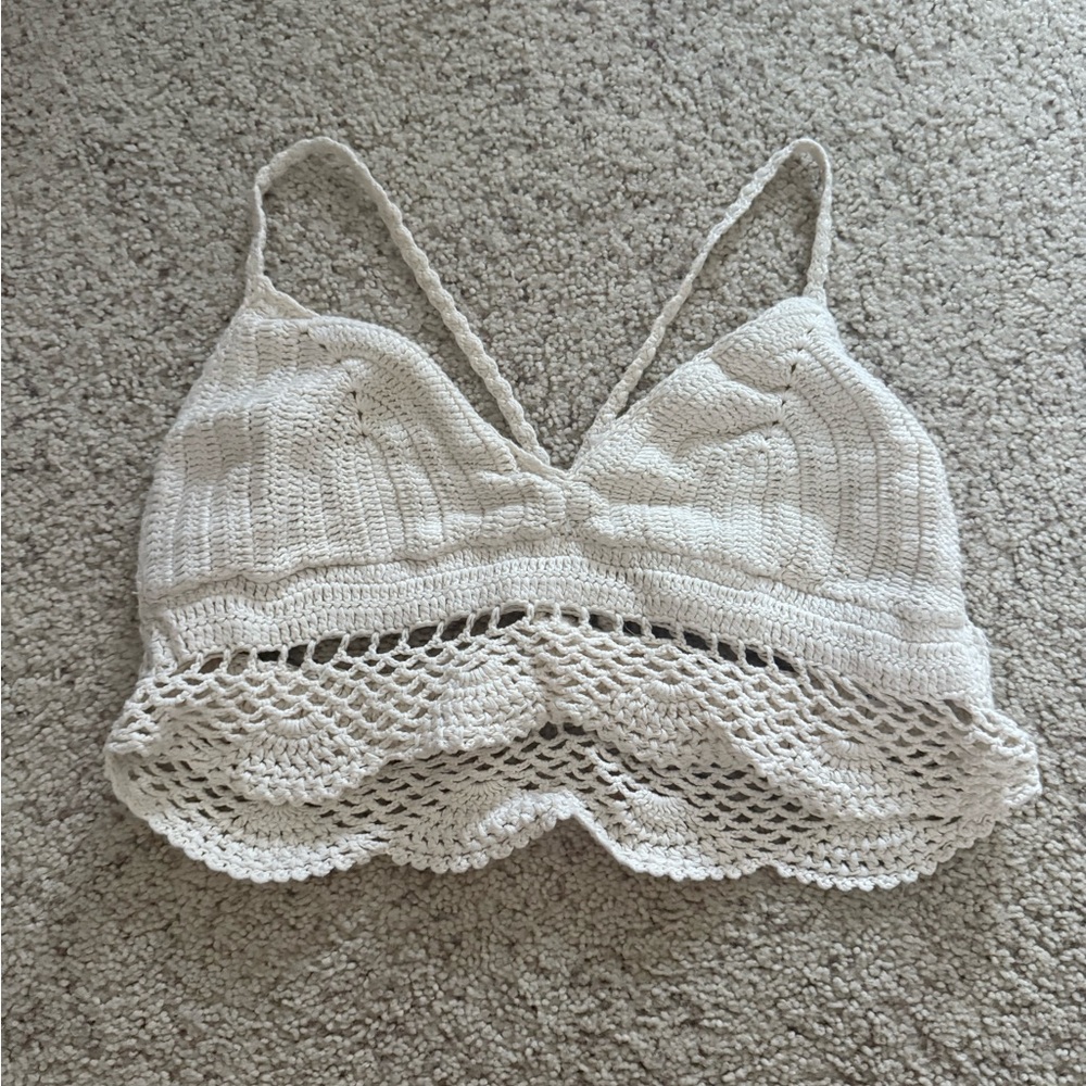American Eagle - Crochet Bralette in Ivory